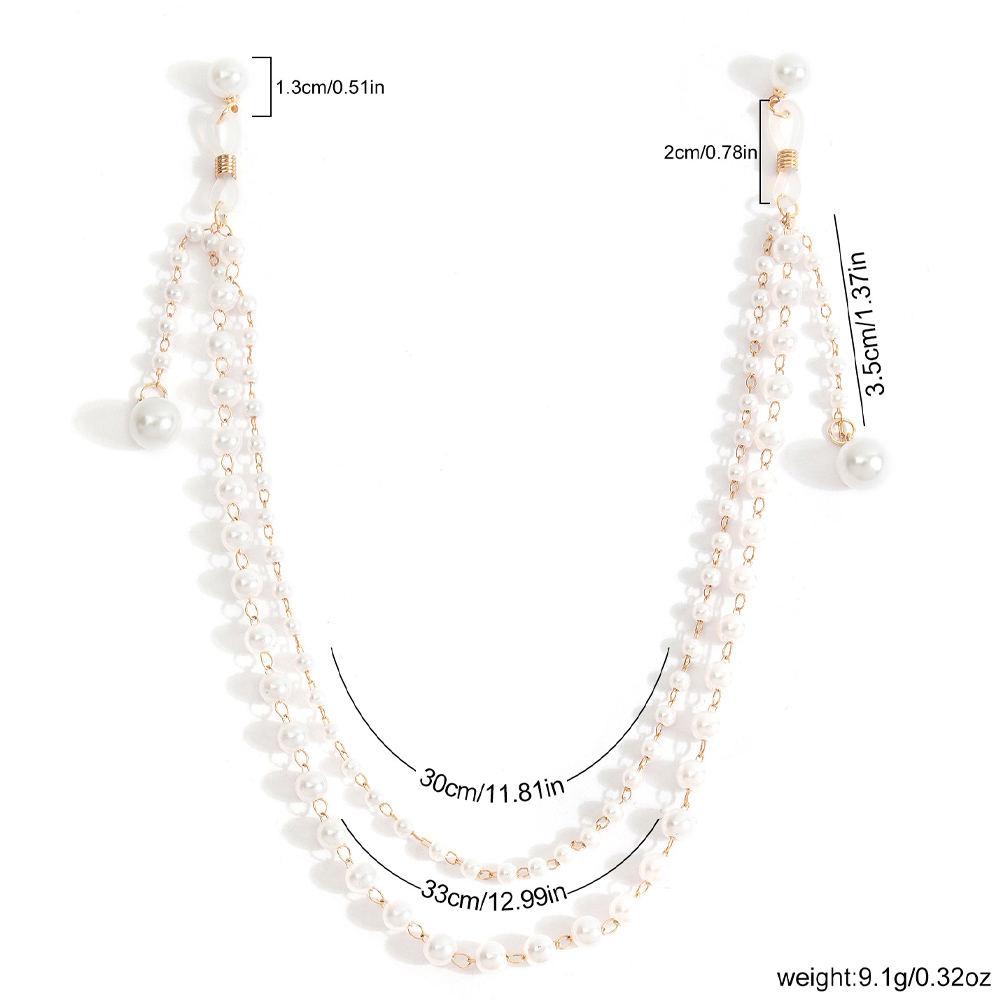 Imitation Pearl Tassel Chest C - Body Jewelry Retainers review and price