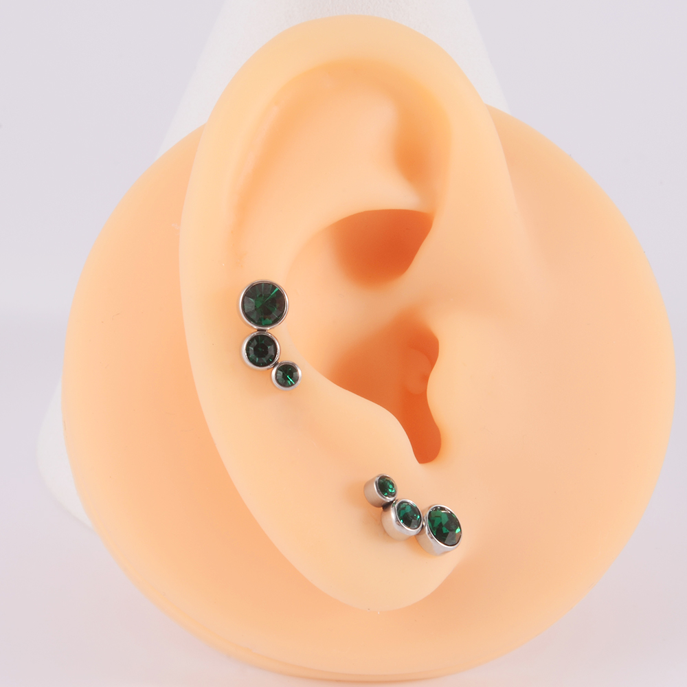 2PCS 361 Surgical Steel Crysta - Body Jewelry Surgical Steel review and price
