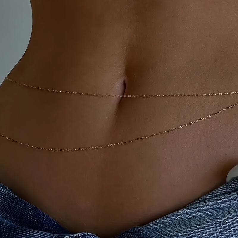 1Double-Layer Gold Metal Waist - Body Jewelry For You review and price